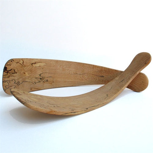 Spalted Maple Salad Tossers | Large