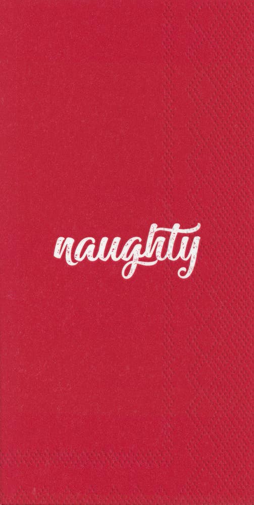 Paper Guest Towels Naughty &amp; Nice 16 count