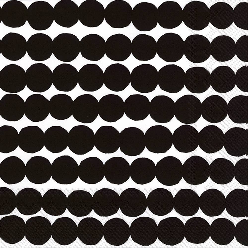 Paper Cocktail Napkin 20 Ct Rasymatto Black