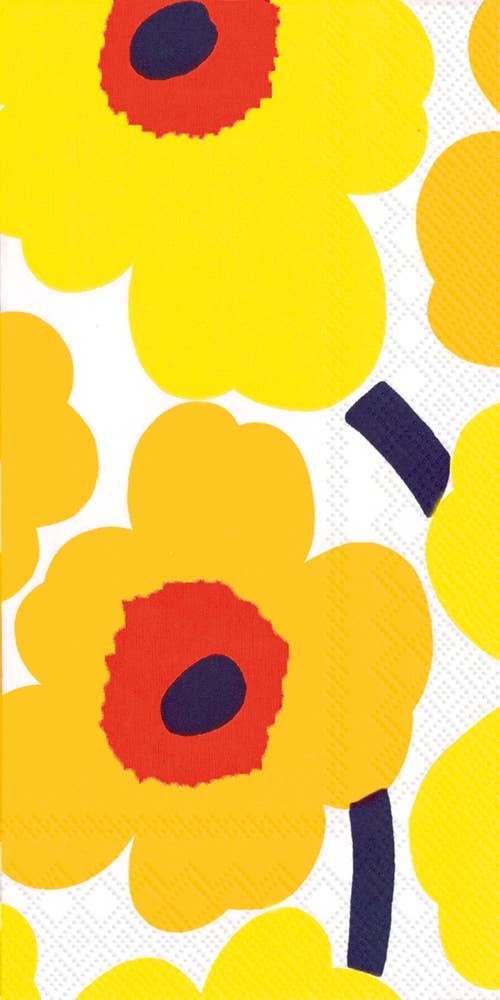 Paper Guest Towels Marimekko Unikko Dark Yellow