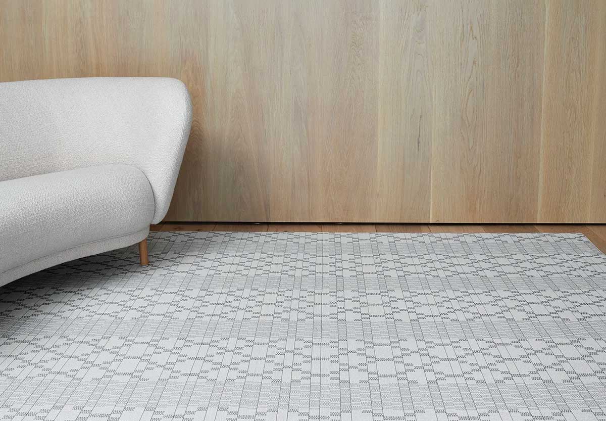 Chilewich Quill Floor Mat in Forest - Available at Grounded
