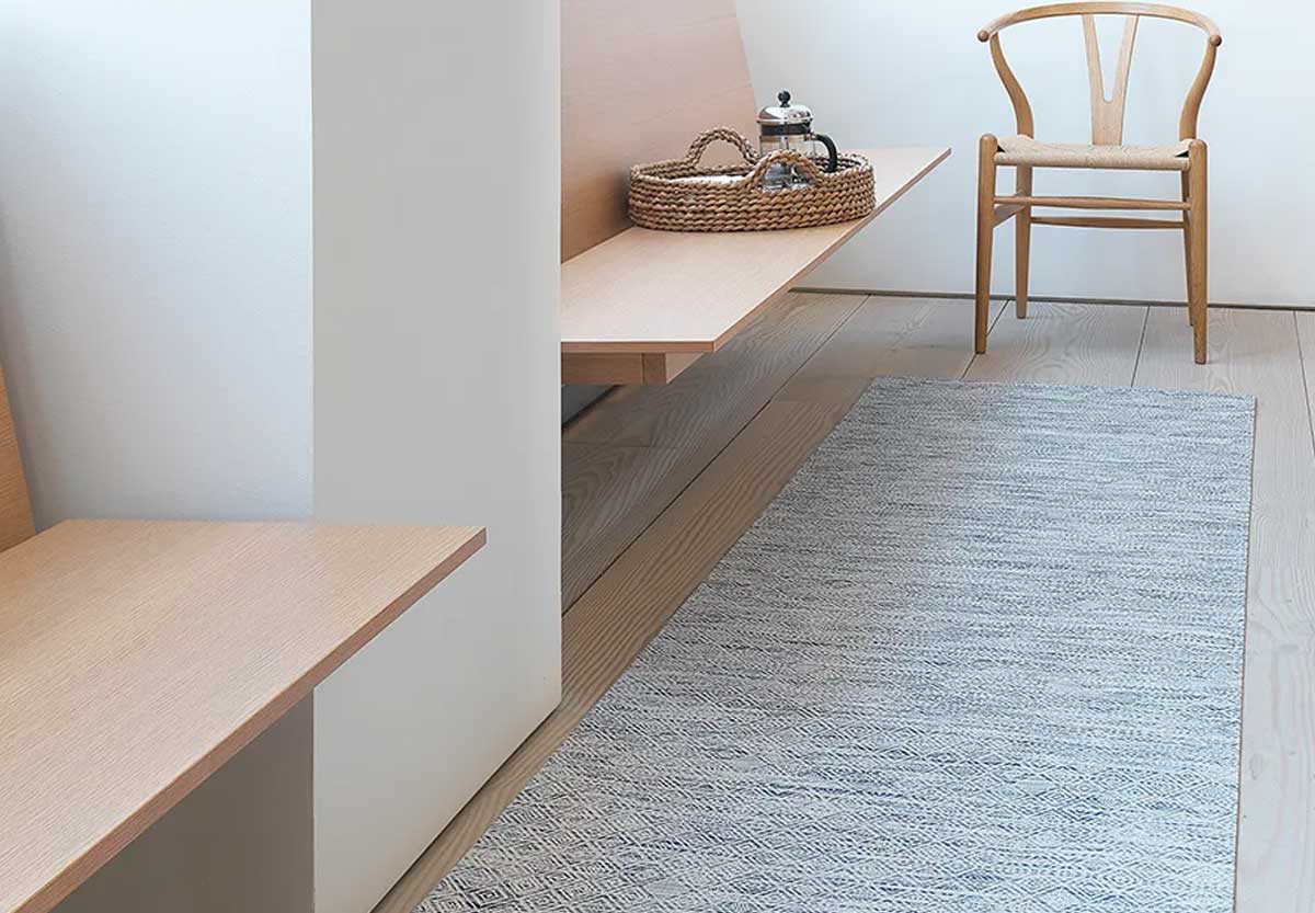 Chilewich Quill Floor Mat in Forest - Available at Grounded