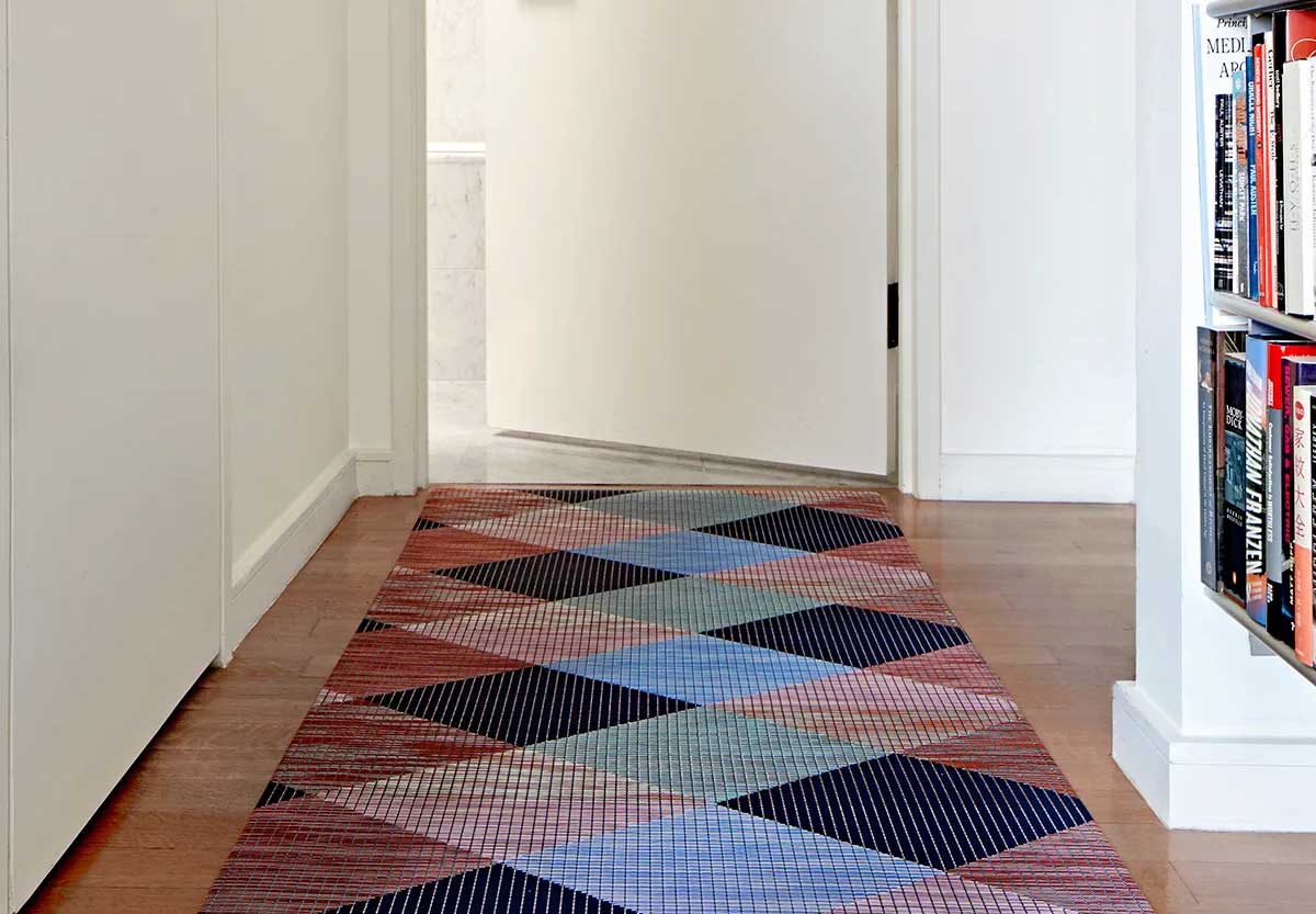 Chilewich Quill Floor Mat in Forest - Available at Grounded