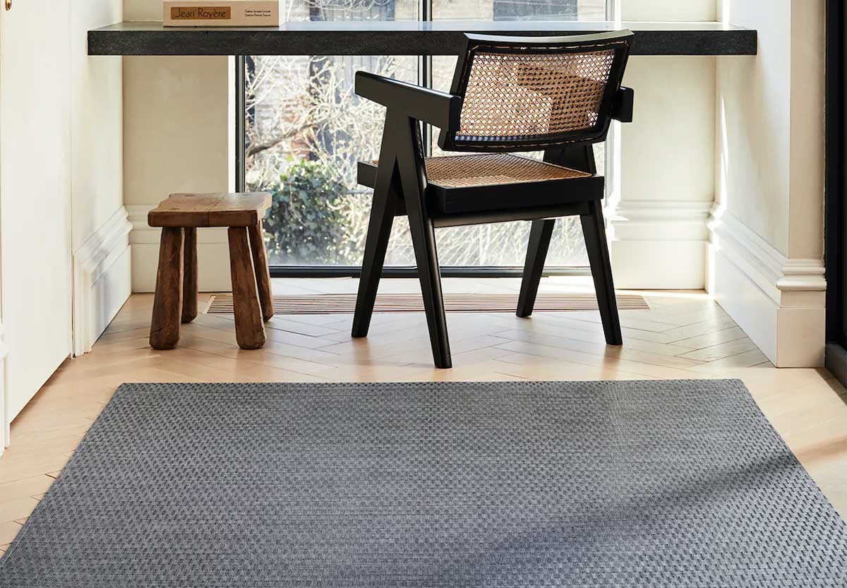 Chilewich Quill Floor Mat in Forest - Available at Grounded