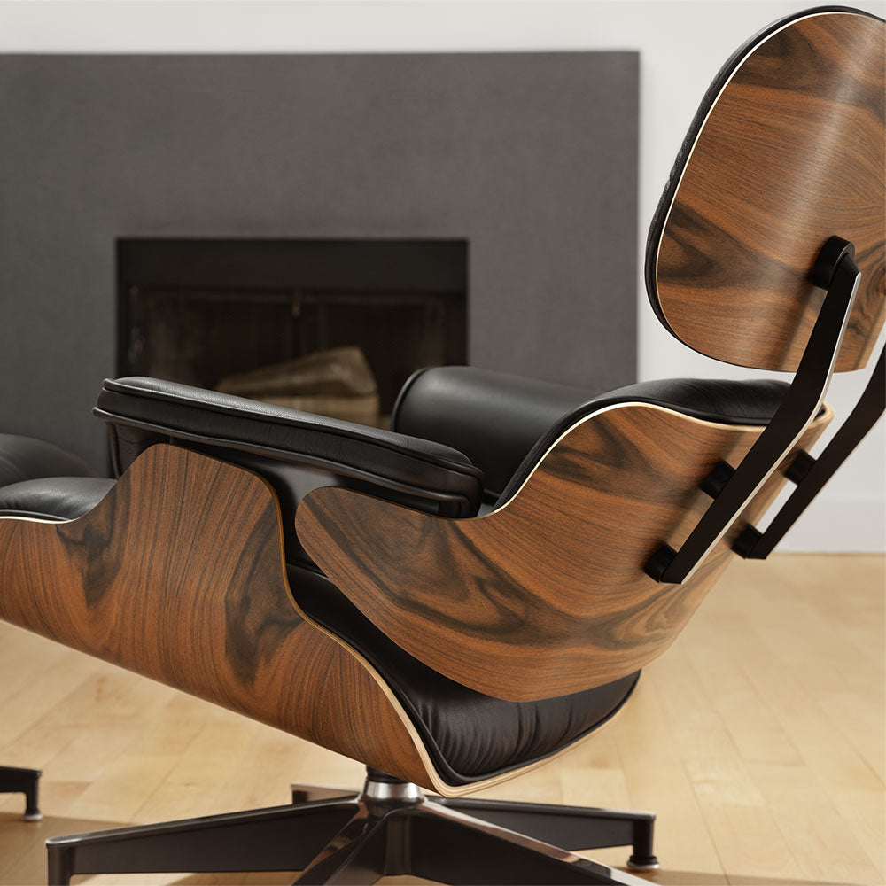 Arena donker Tram Eames Lounge & Ottoman by Herman Miller - Grounded