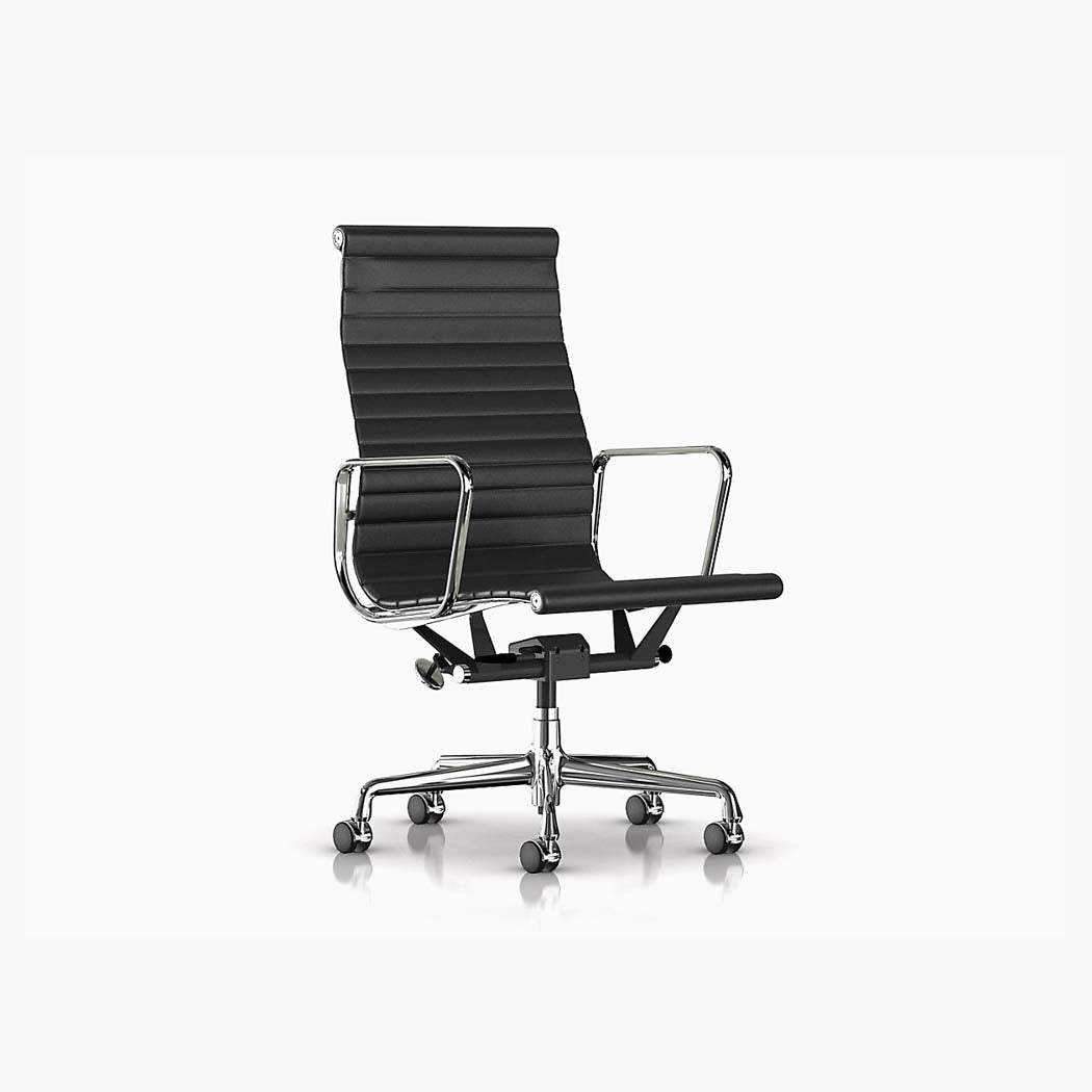 Herman Miller Eames Soft Pad Executive Chair with Pneumatic Lift - Black  Frame - Available at Grounded